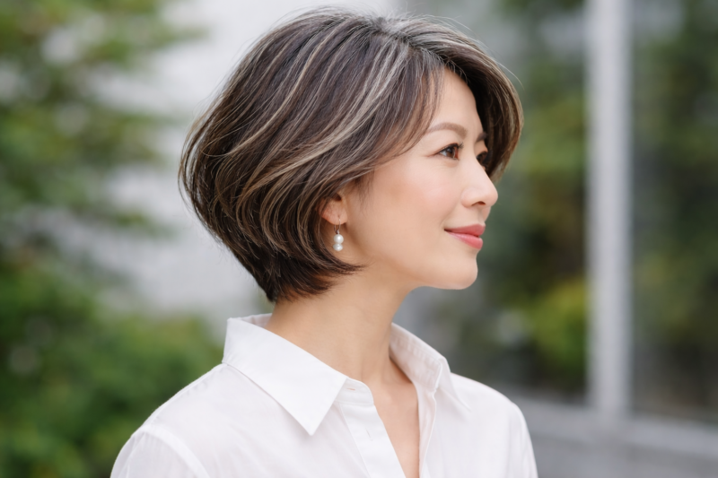 グレイヘア汚い、５０代白髪