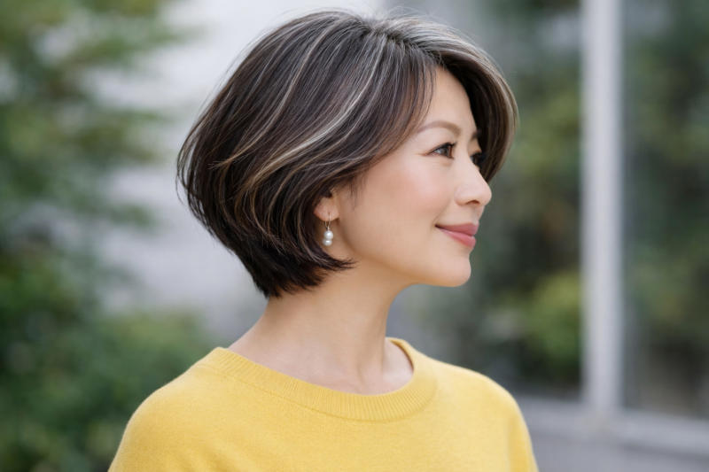 グレイヘア汚い、５０代白髪